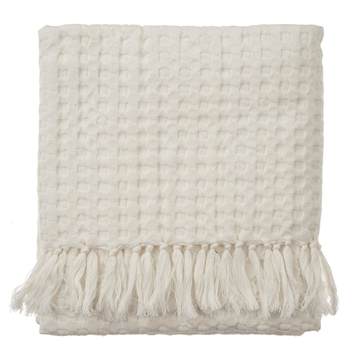 Honeycomb Bath Towel, Off White