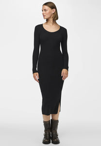 Pcmira Ls midi knit dress