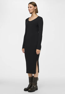 Pcmira Ls midi knit dress