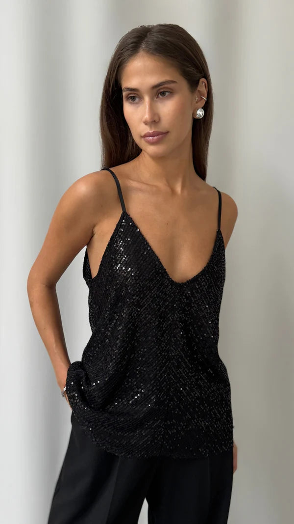 Sienna Sequin Cami OS