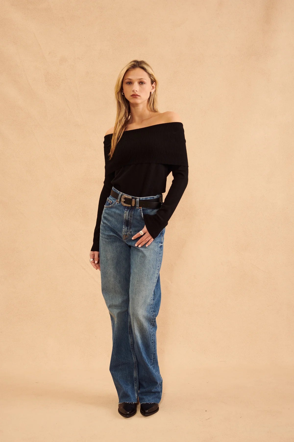 Damon Off Shoulder Knit