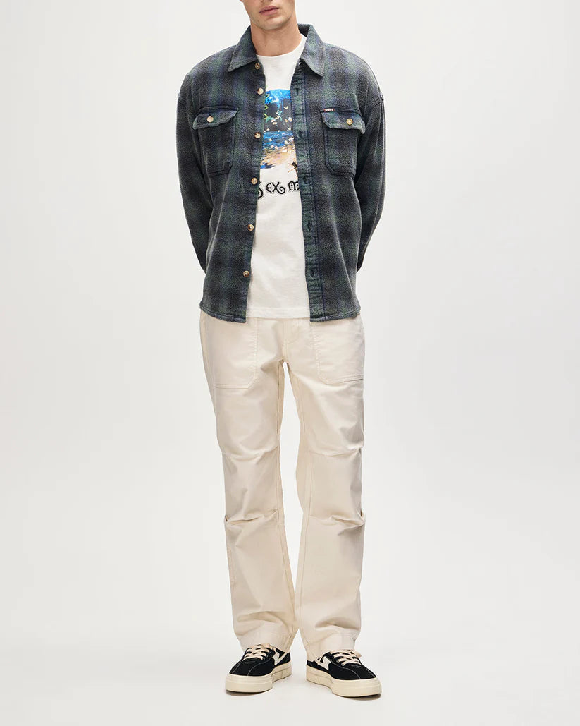 Too Busy to Work Check Shirt