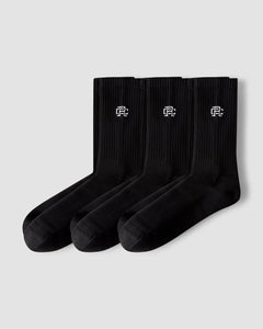 3 Pack Classic Crew Sock /XL