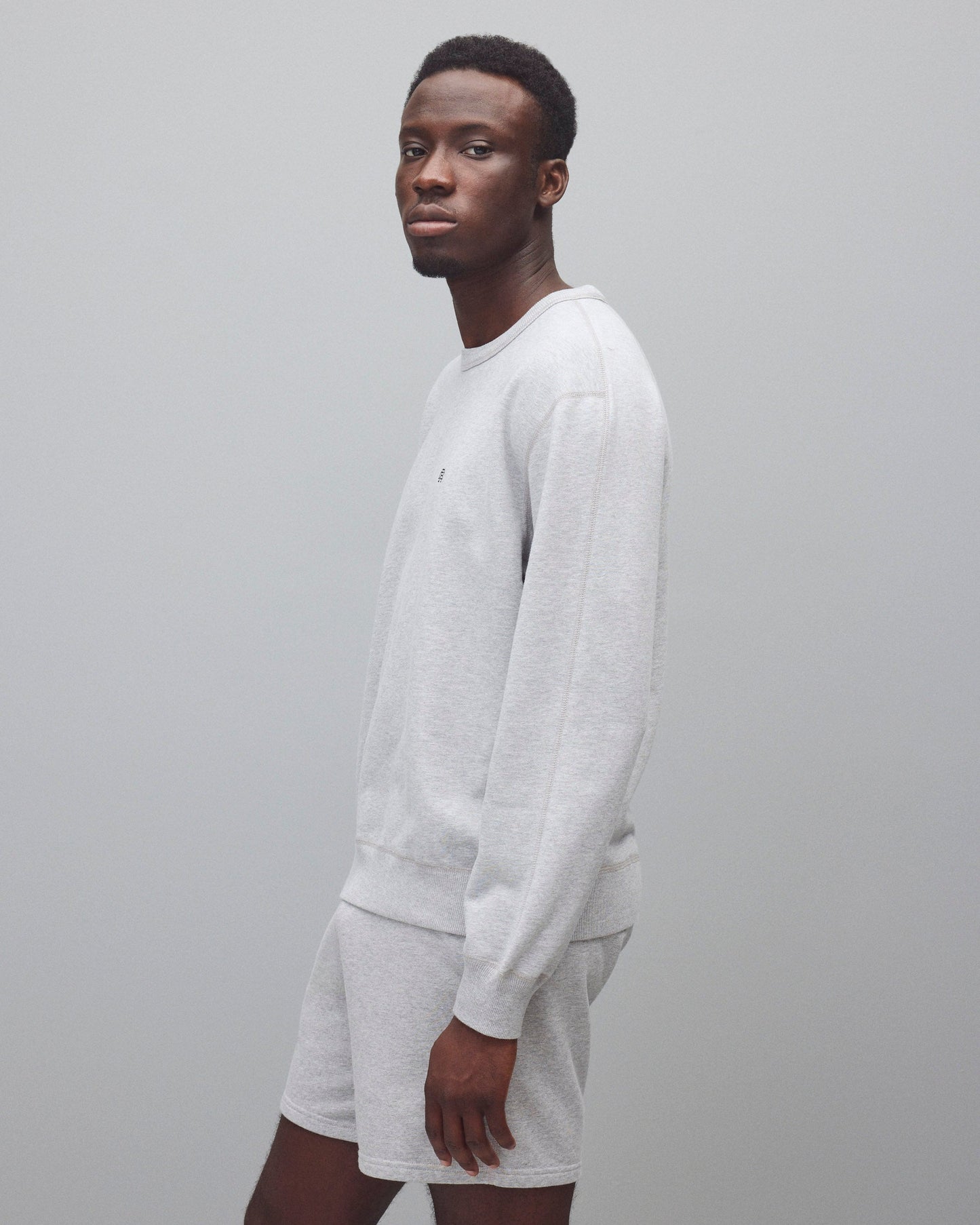 Mid Terry Monogram Crew