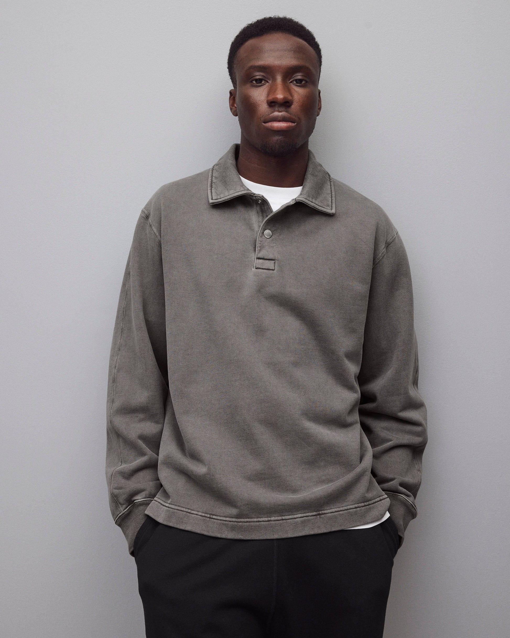 Mid Terry Rugby Sweatshirt