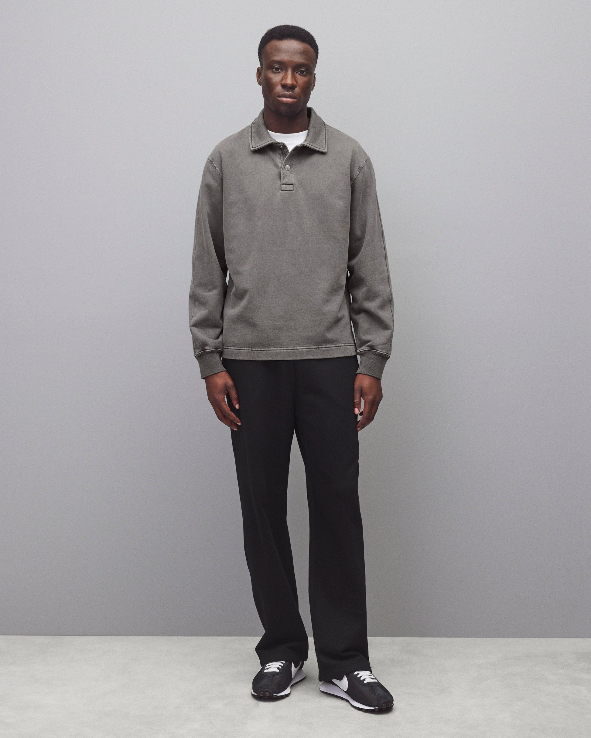 Mid Terry Rugby Sweatshirt