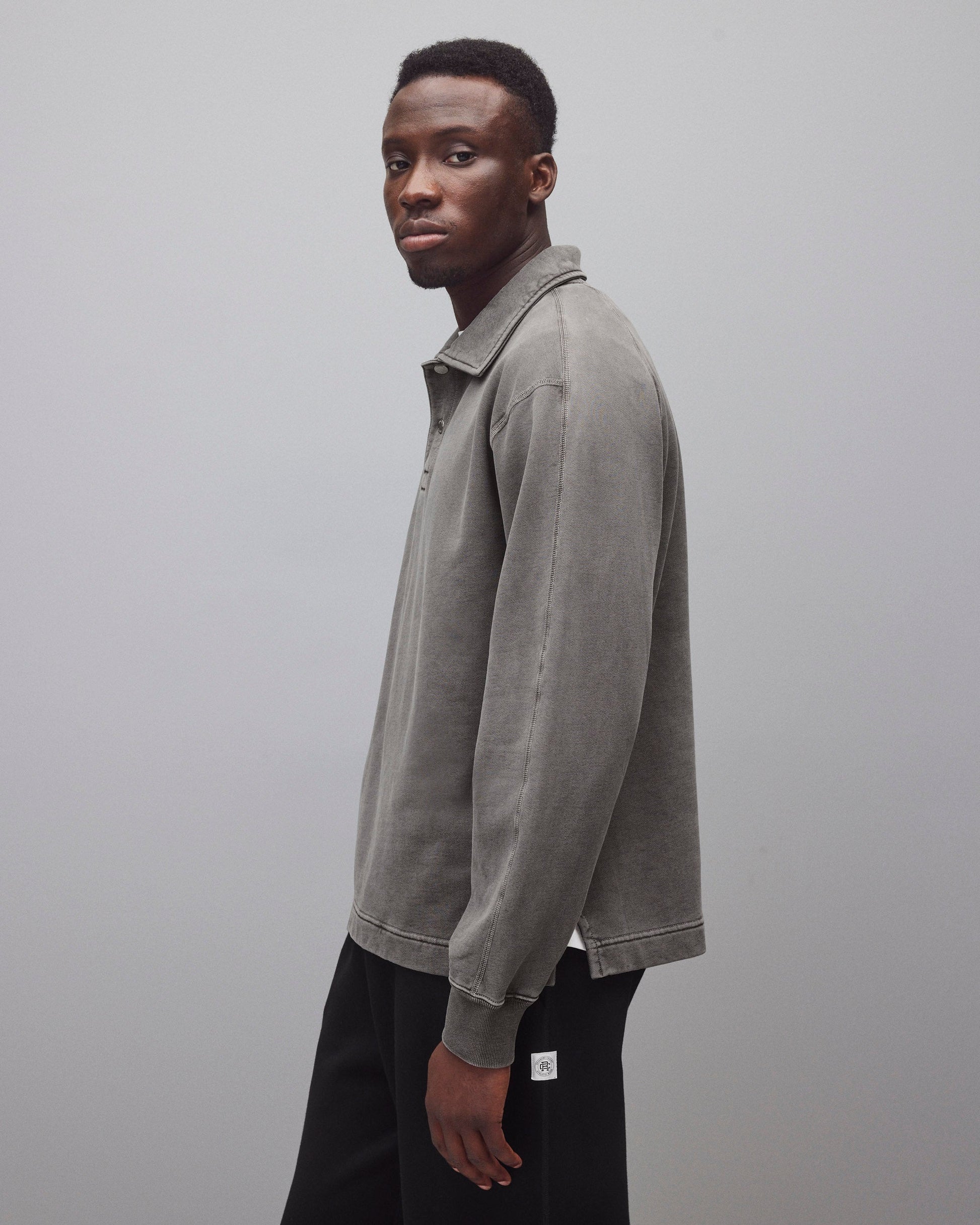 Mid Terry Rugby Sweatshirt