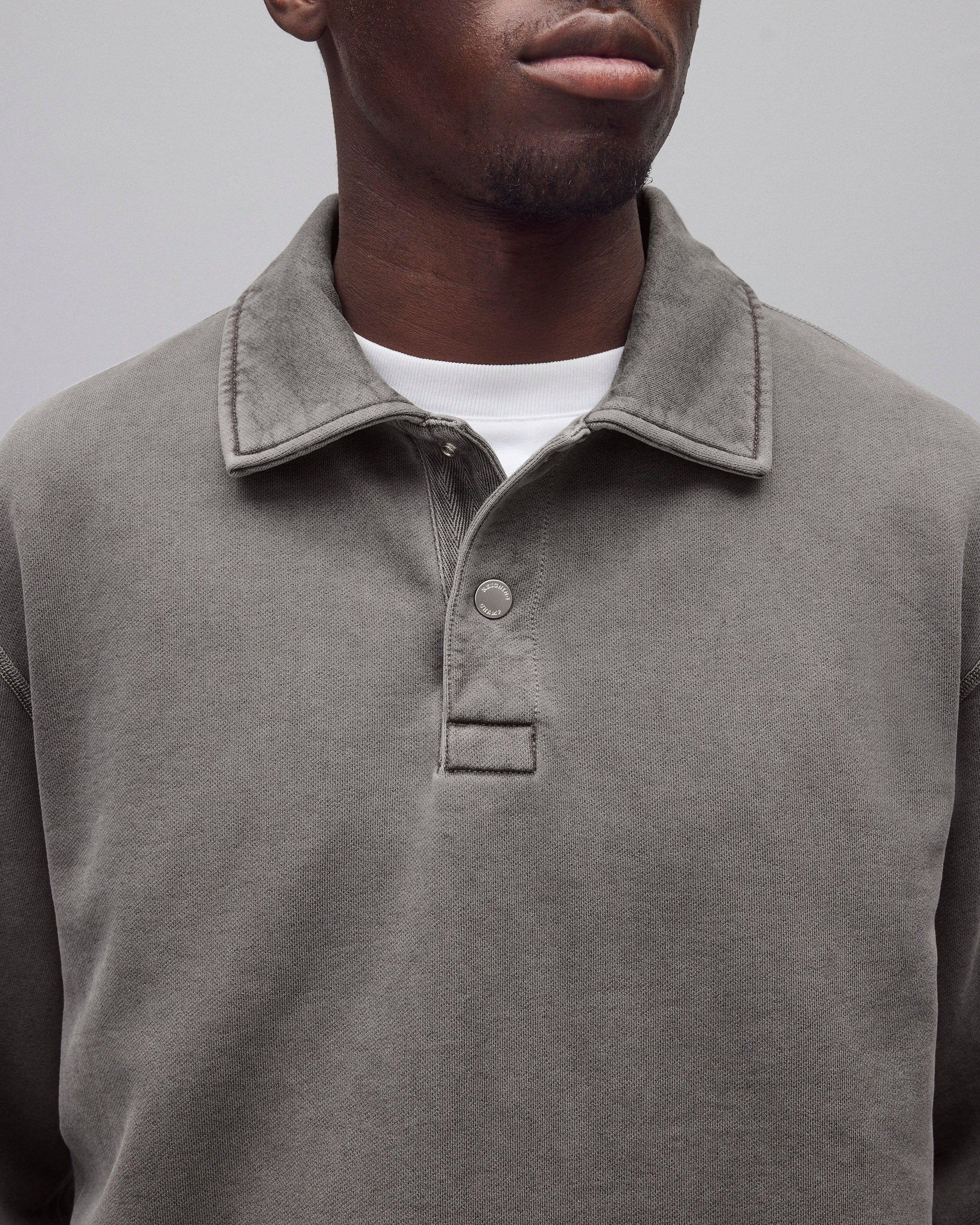 Mid Terry Rugby Sweatshirt