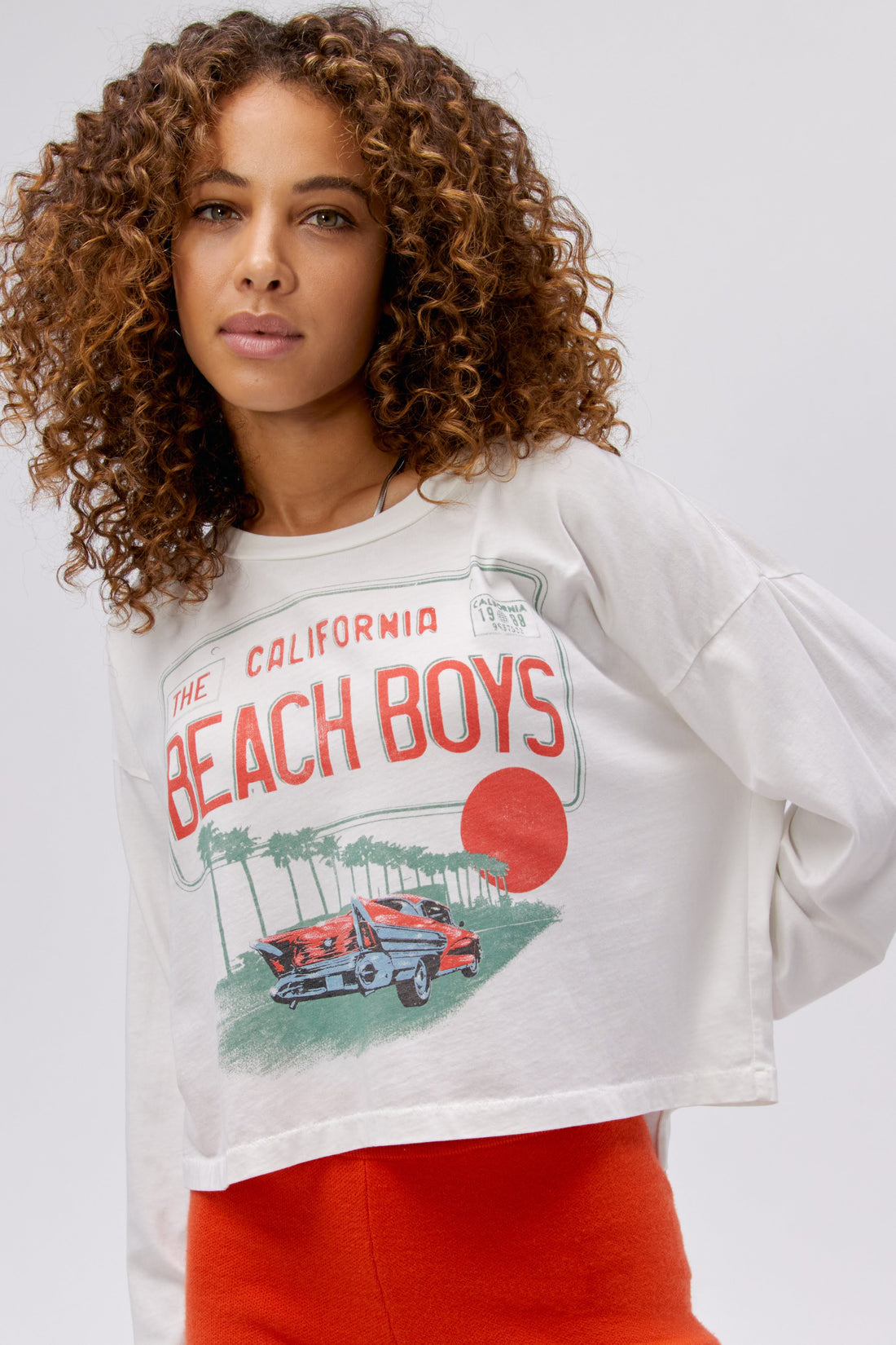 Beach Boys Crop LS