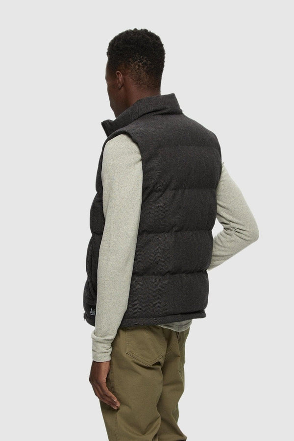 Wool Herringbone Puffer Vest