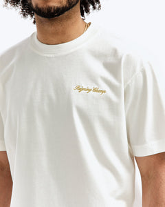 Embroidered Script T Shirt