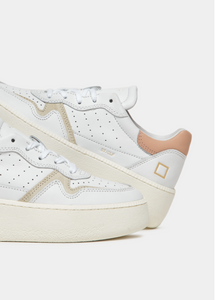 Step Calf Sneaker White/Pink