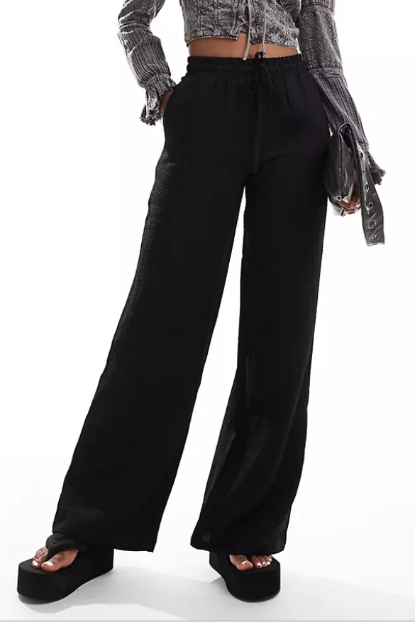 nmripple hw wide leg pant