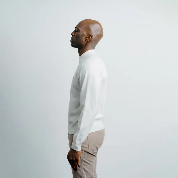 Long Sleeve Knit Polo