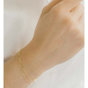 Ripley Paperclip Bracelet Gold