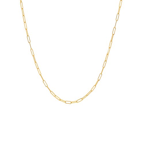 Ripley Paperclip Necklace Gold