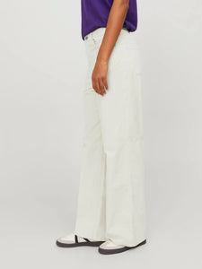 Jxgelly Wide Cord HW Pant Bone