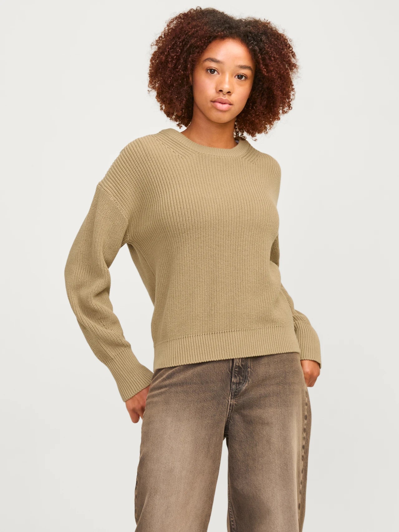 jxmila twist crew neck knit