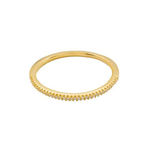 Olive Band Ring Gold