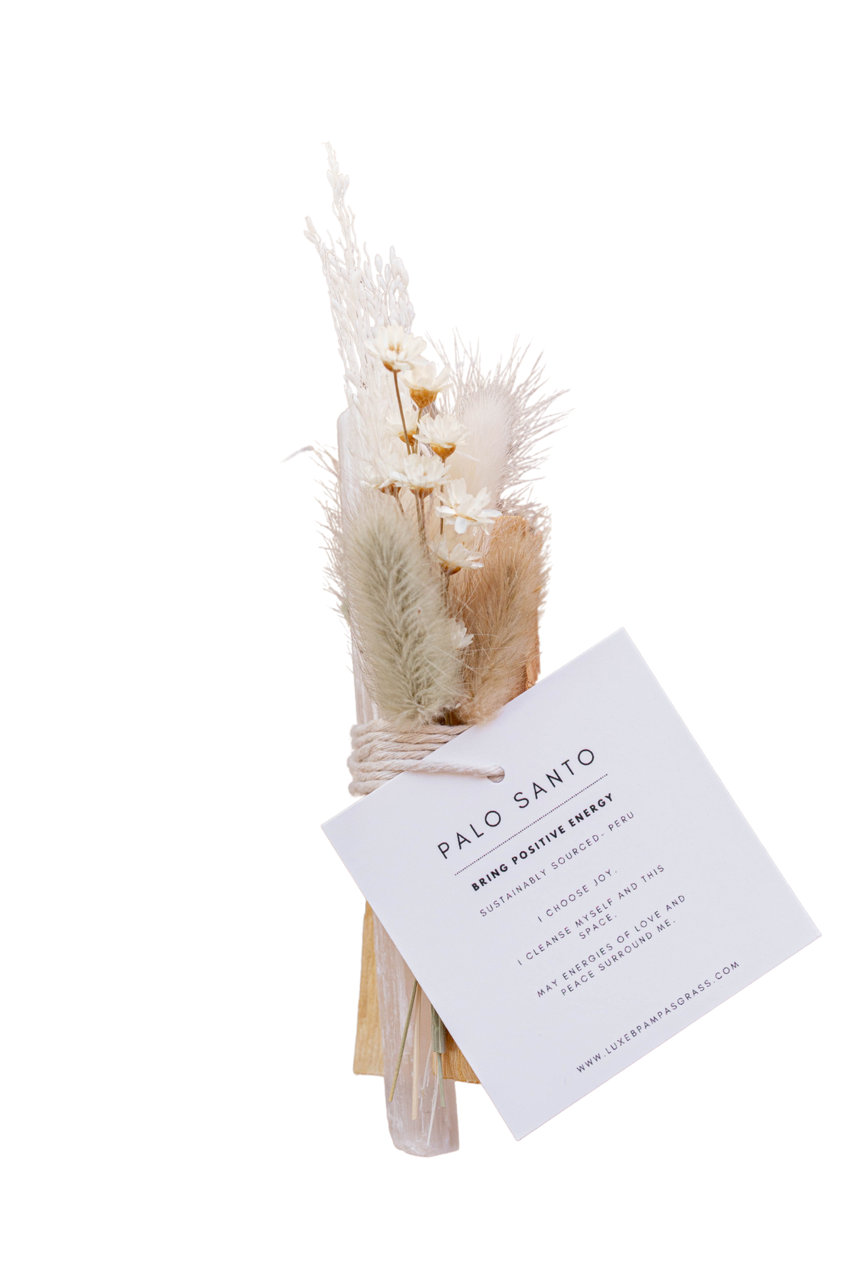 Palo Santo, Selenite and dried florals