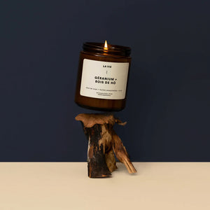 Geranium Ho Wood Candle
